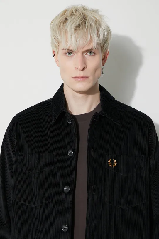 Fred Perry corduroy shirt M6658.102 black