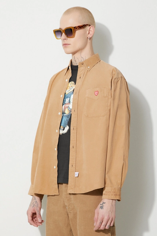 Human Made corduroy shirt Corduroy B.D beige HM26SH009