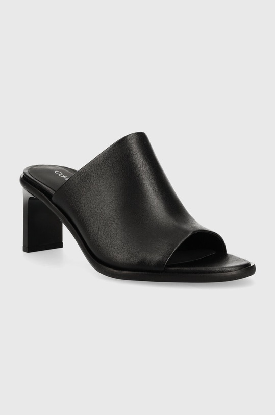 Calvin Klein infradito in pelle CURVED STILETTO MULE HW0HW01628 nero AW23