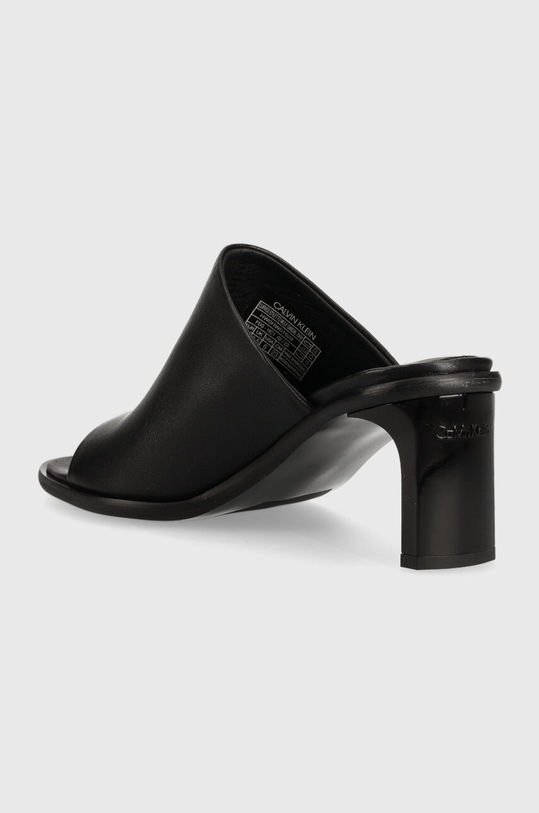 Scarpe Calvin Klein infradito in pelle CURVED STILETTO MULE HW0HW01628 nero