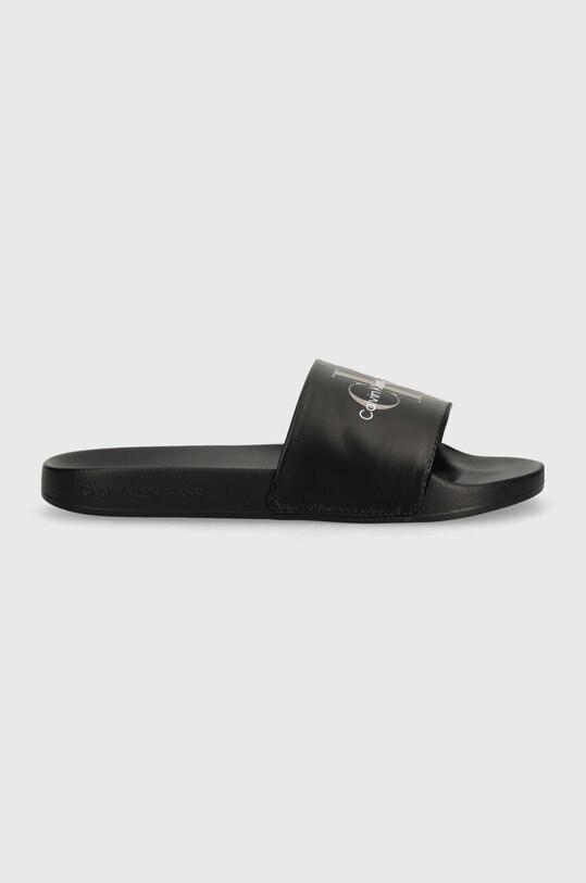 Шльопанці Calvin Klein Jeans SLIDE NY PEARL YW0YW01243 чорний AW24