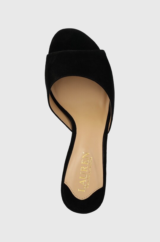 Замшеві шльопанці Lauren Ralph Lauren Lyanna чорний 802912384004.001
