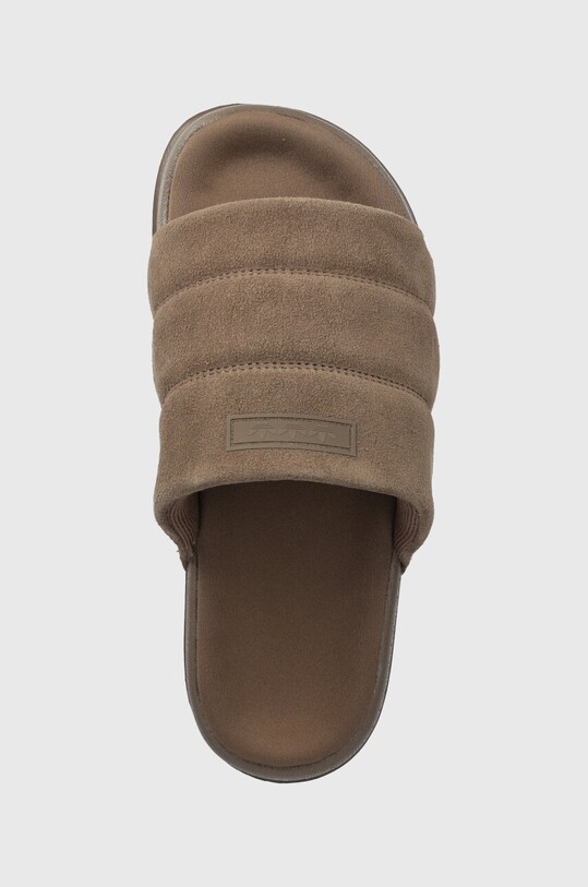 Obuv Semišové šľapky adidas Originals Adilette Essential IE9649 hnedá