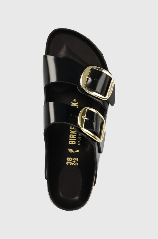 Шкіряні шльопанці Birkenstock Arizona Big Buckle чорний 1021476.Arizona