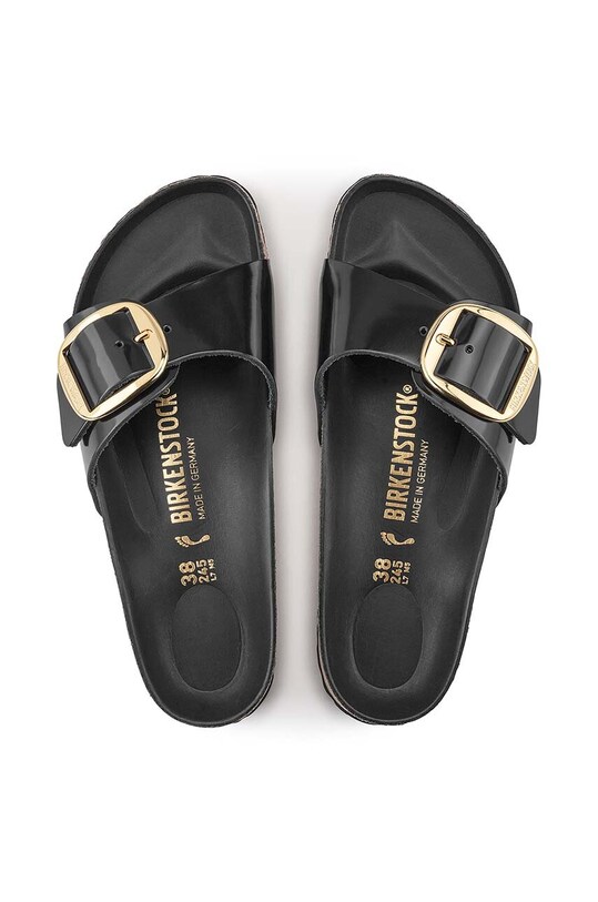 Шкіряні шльопанці Birkenstock Madrid 1022541 чорний