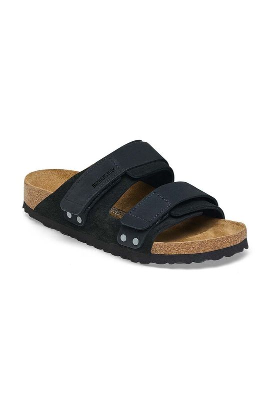 Birkenstock papuci din piele Uji 1024810 negru AW23