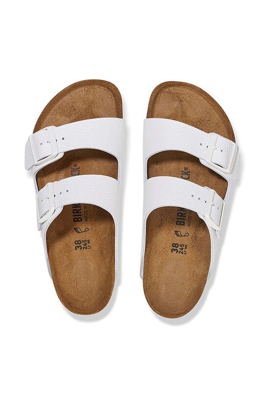 Шкіряні шльопанці Birkenstock Arizona 1025061 білий