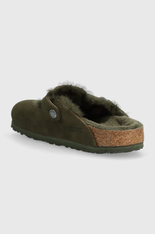 Obuwie Birkenstock klapki zamszowe Boston 1025667 zielony