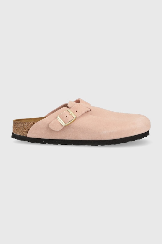 Велурени чехли Birkenstock Boston