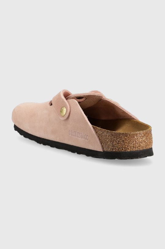 Obuwie Birkenstock klapki zamszowe Boston 1026171 różowy