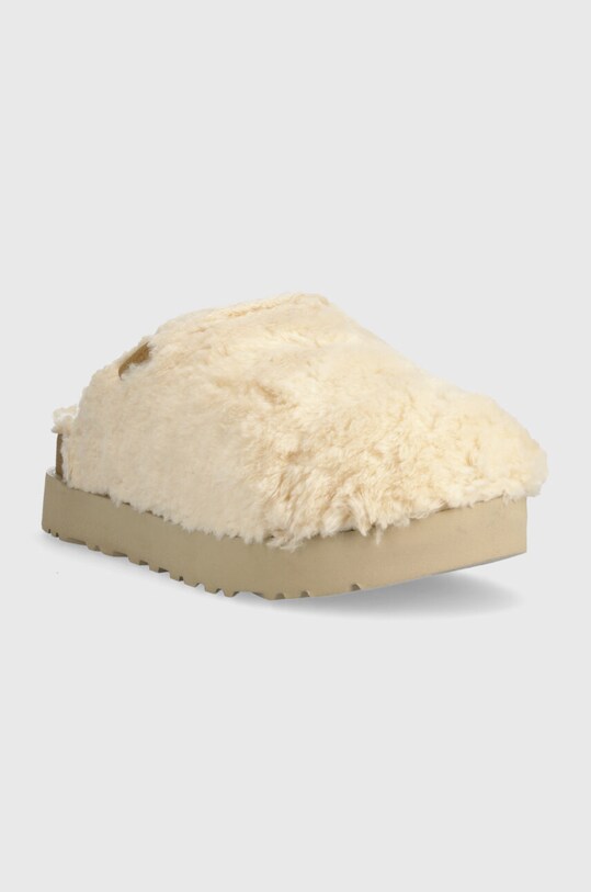 UGG pantofole in lana Fuzz Sugar Slide 1135132.NAT beige AA00