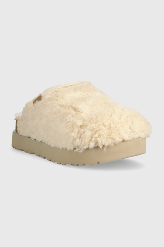 Вовняні капці UGG Fuzz Sugar Slide 1135132.NAT бежевий AA00