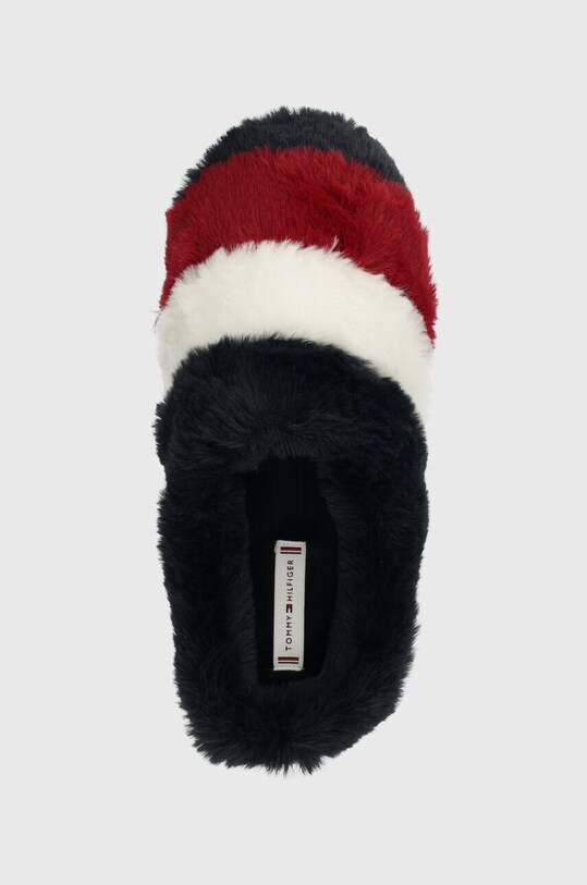 Kućne papuče Tommy Hilfiger FLAG FUR HOME SLIPPER mornarsko plava FW0FW07432