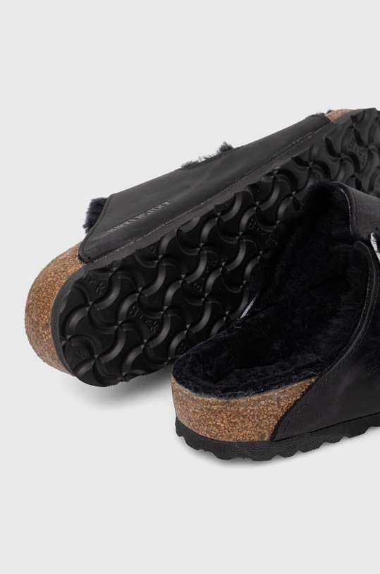 Obuwie Birkenstock klapki skórzane 1020138 czarny