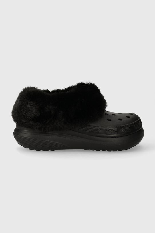 Šľapky Crocs Furever Crush plochý čierna 208446.001
