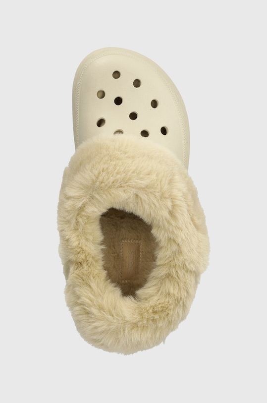 Crocs papuci Furever Crush bej 208446.2Y2