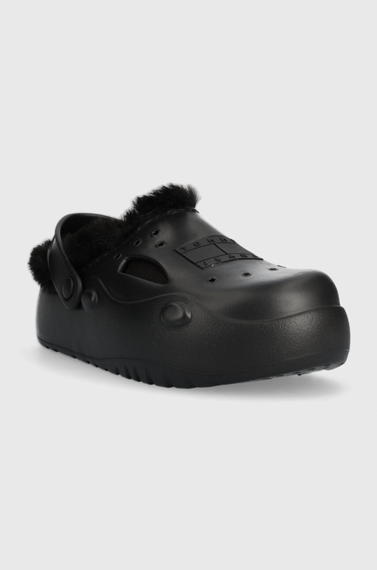 Tommy Jeans papuci TJW FREEDOM MULE WARM LINING EN0EN02411 negru AW23