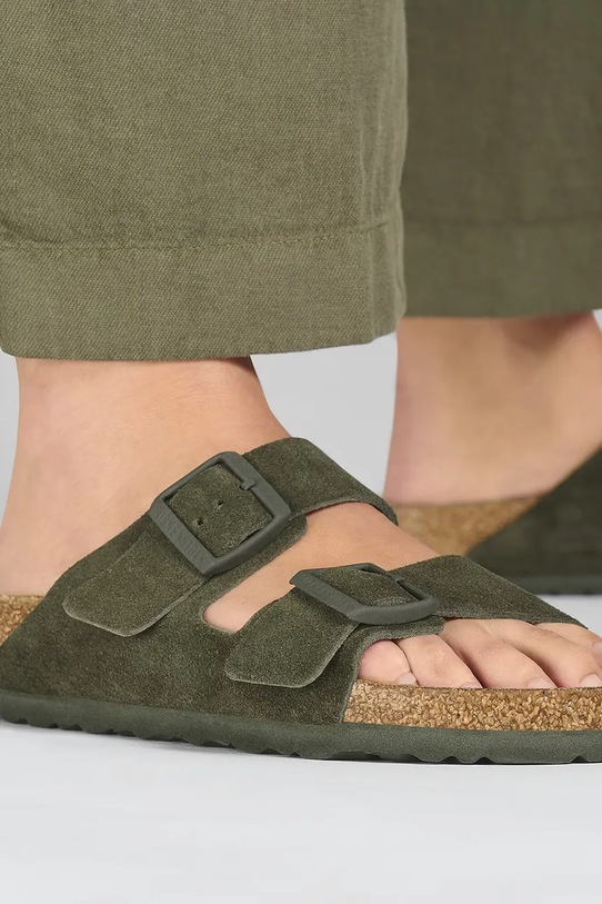 Birkenstock ciabatte slide in camoscio 1025720