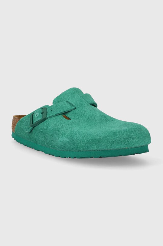 Birkenstock papuci din piele 1026165 verde AW23
