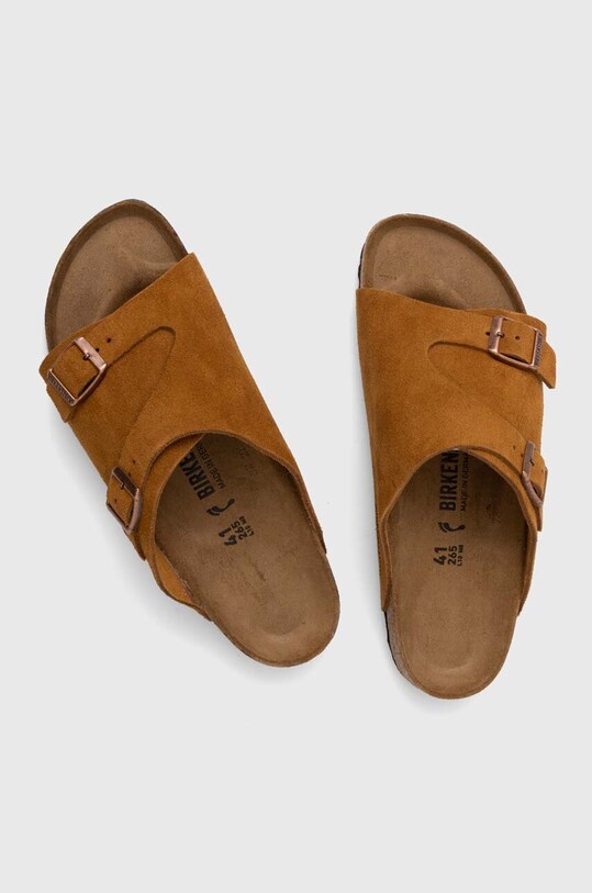 Παπούτσια Παντόφλες σουέτ Birkenstock 1023891 πορτοκαλί