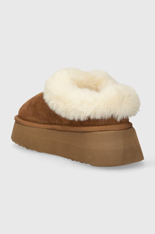 Încălțăminte Steve Madden papuci din piele intoarsa Chaplin SM11002735.839 maro