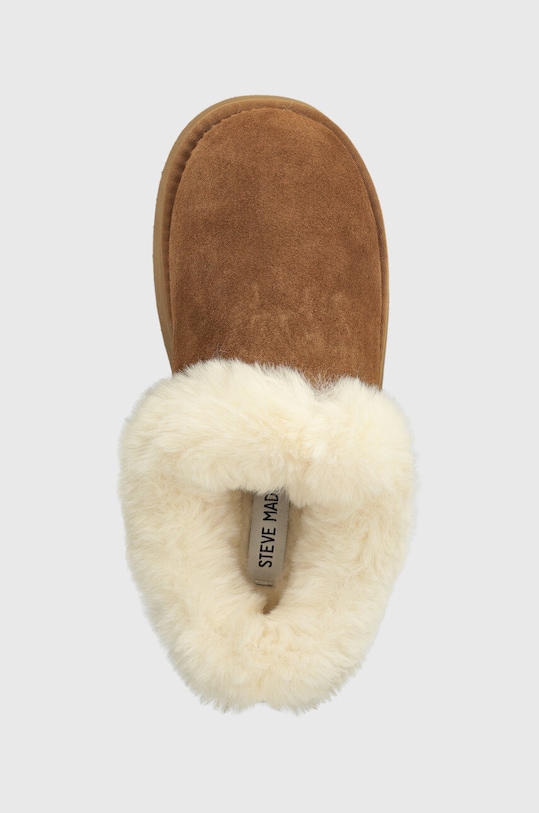 Steve Madden kapcie zamszowe Chaplin brązowy SM11002735.839