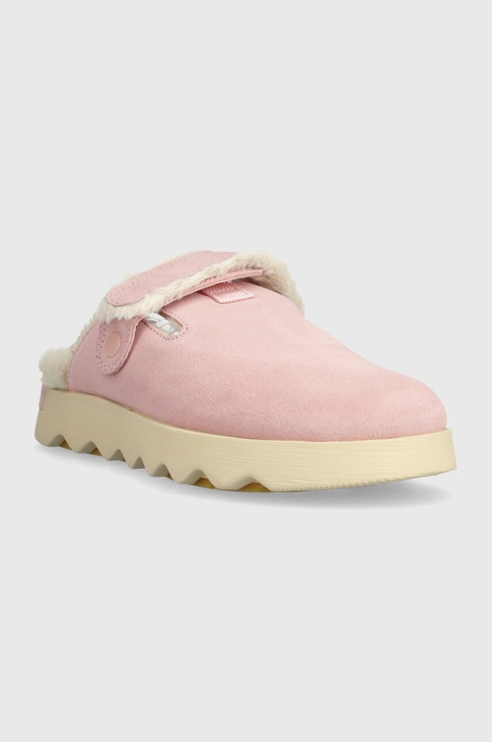 Sorel kapcie zamszowe VIIBE CLOG SUEDE COZY 2048521688 różowy AW23