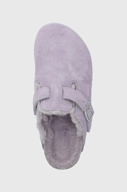 Natikače od brušene kože Birkenstock Boston ljubičasta 1023302