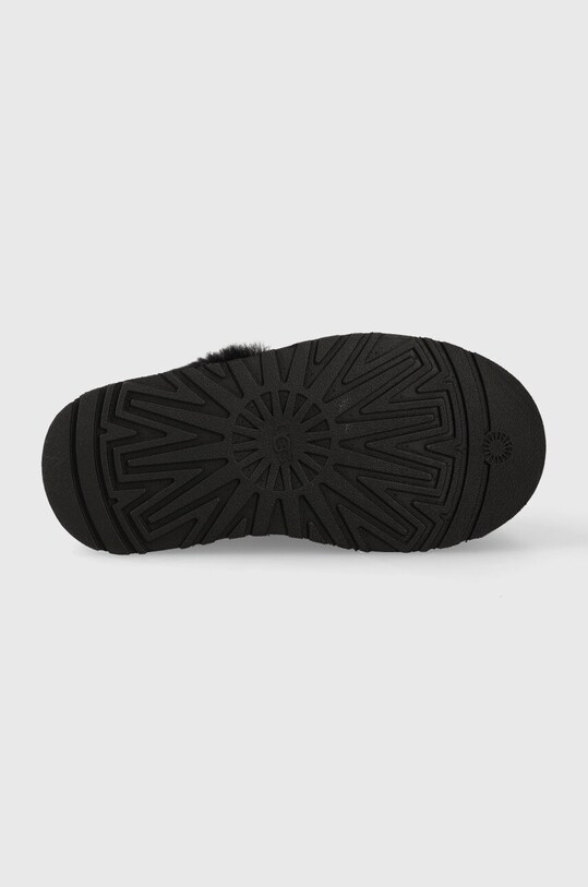 Semišové papuče UGG W Funkette 1113474.BLK černá