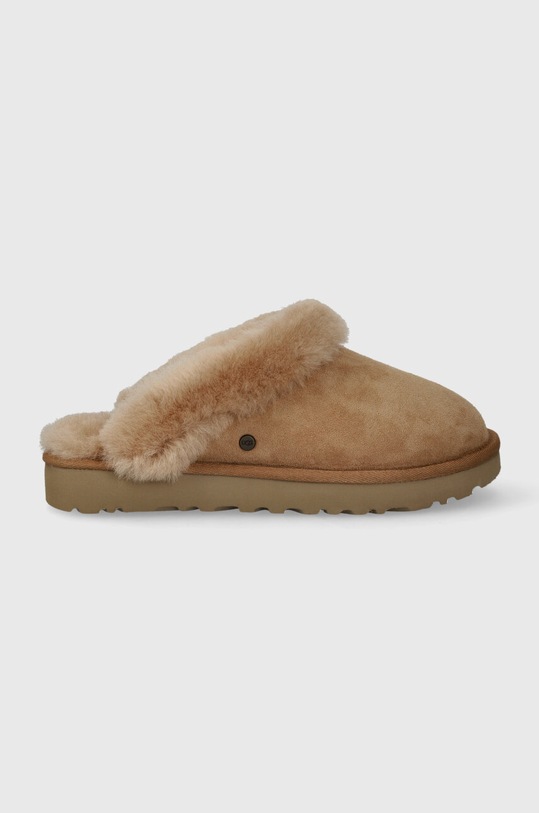 UGG suede slippers W CLASSIC SLIPPER II brown 1130876.CHE