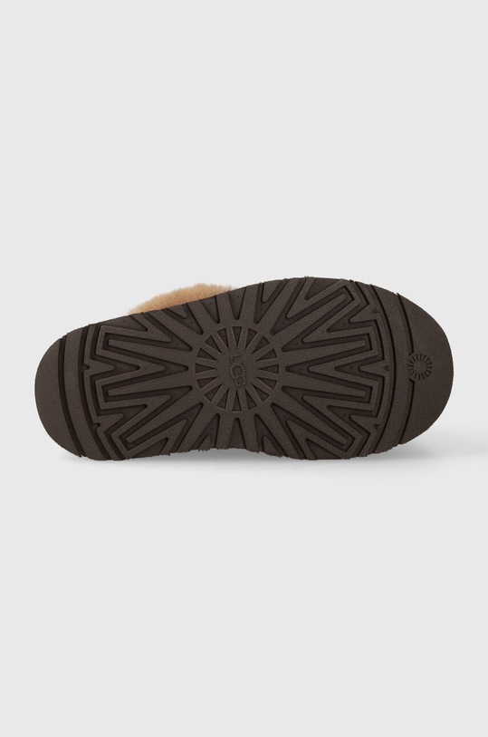 UGG kapcie zamszowe Funkette 1113474.BCDR brązowy