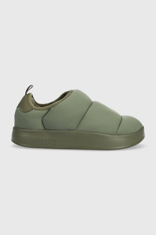 adidas Originals kapcie dziecięce PUFFYLETTE J zielony ID9478