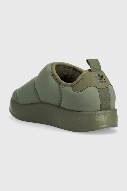 Chłopiec adidas Originals kapcie dziecięce PUFFYLETTE J ID9478 zielony