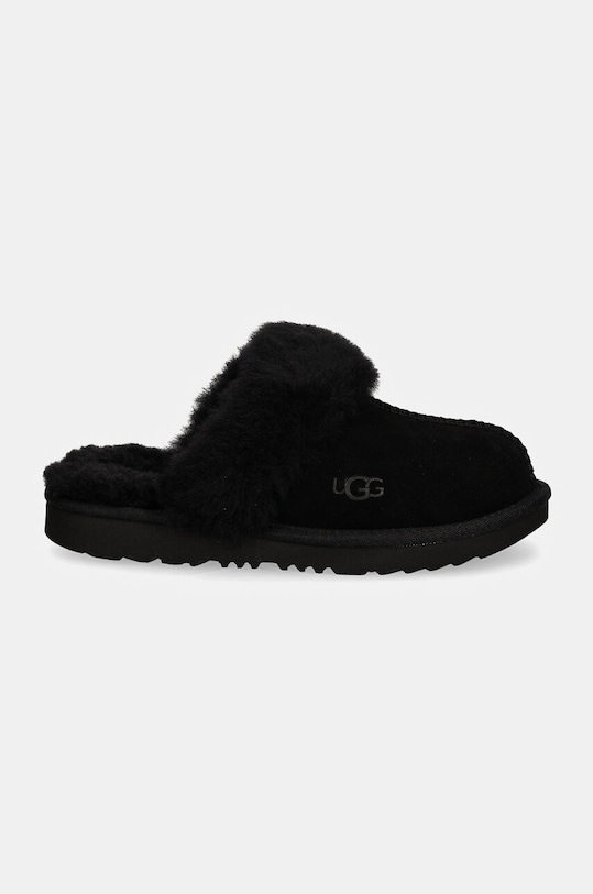 UGG kapcie zamszowe dziecięce K COZY II 1019065K czarny AA00