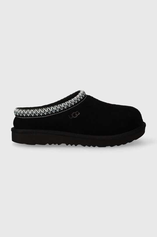 Детские замшевые тапочки UGG K TASMAN II чёрный 1019066K