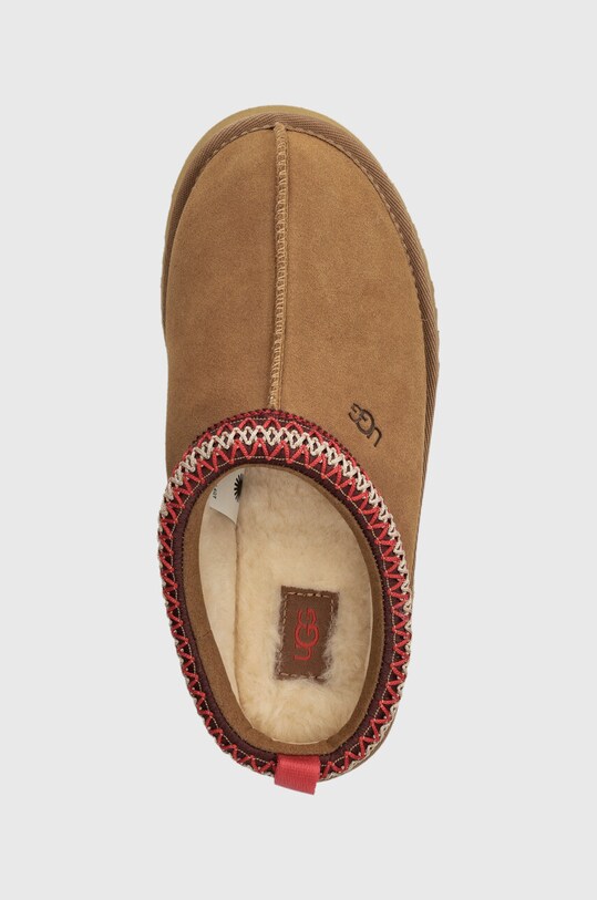 UGG kapcie zamszowe dziecięce K TAZZ beżowy 1143776K