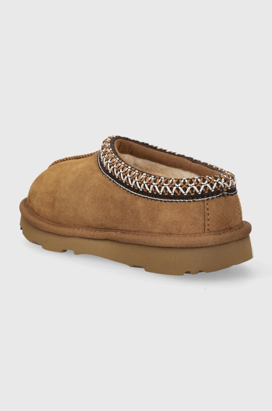 Chłopiec UGG kapcie zamszowe dziecięce T TASMAN II 1019066T beżowy