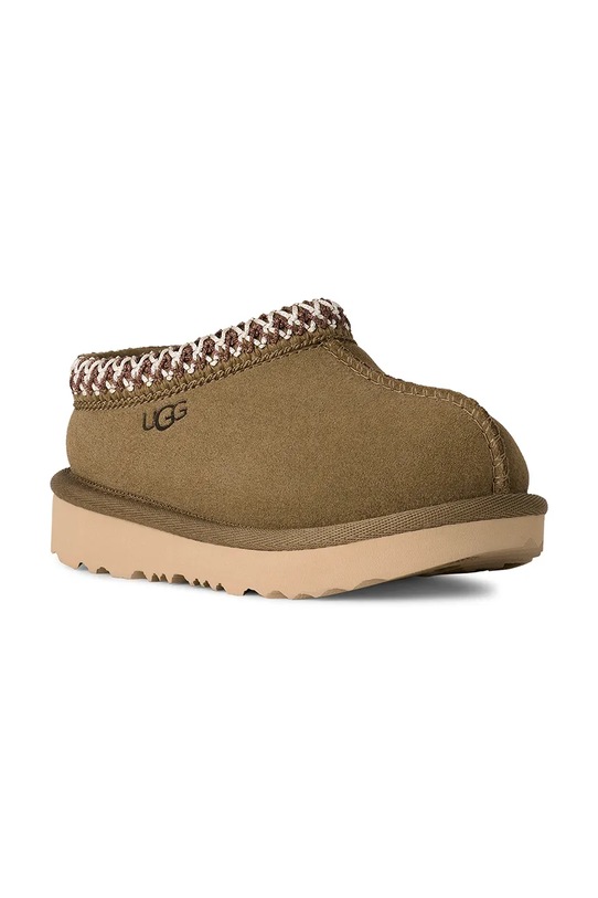 UGG papuci de piele întoarsă pentru copii T TASMAN II 1019066T verde AA00