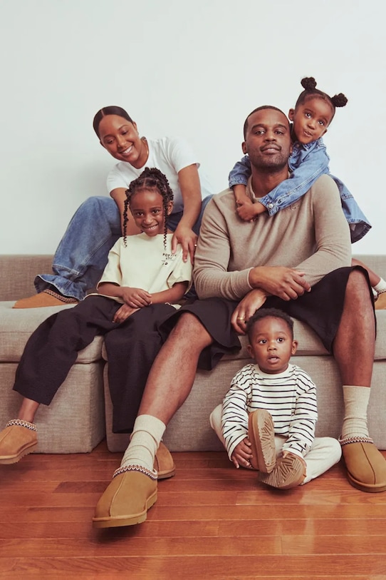 UGG kapcie zamszowe dziecięce T TASMAN II 1019066T