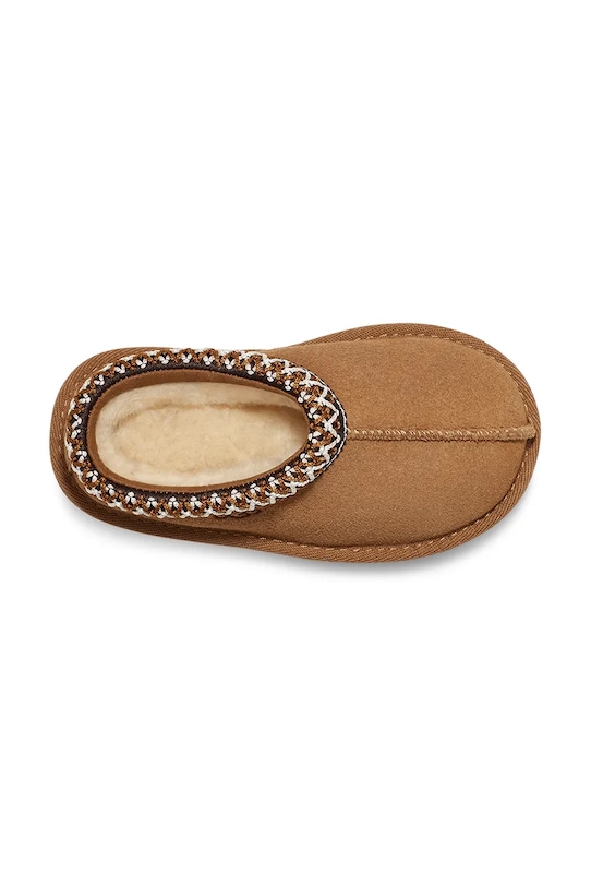 UGG kapcie zamszowe dziecięce T TASMAN II 1019066T brązowy