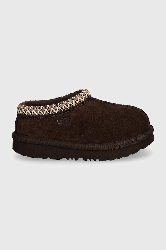 Dječje kućne papuče od brušene kože UGG T TASMAN II 1019066T smeđa AA00