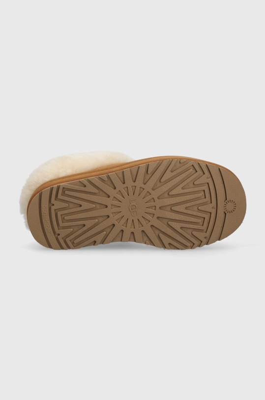 UGG kapcie zamszowe TAZZLITA 1143803K beżowy