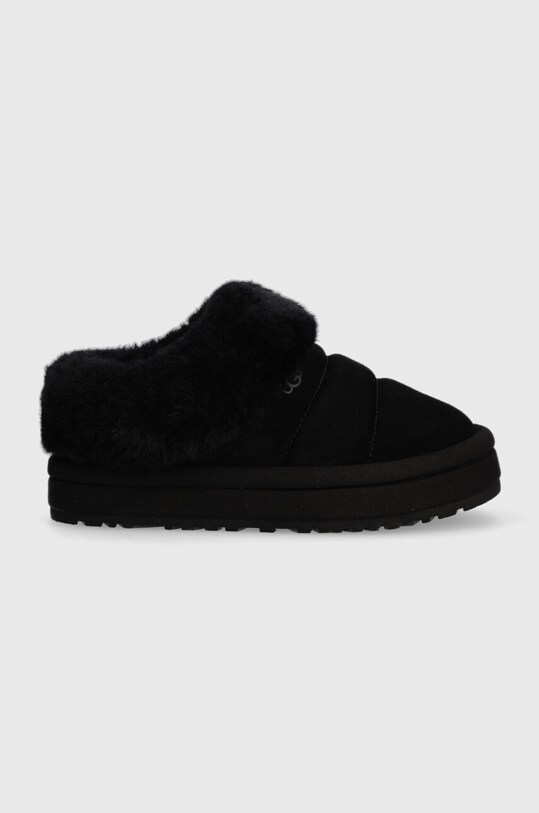UGG papuci din piele intoarsa TAZZLITA negru 1143803K