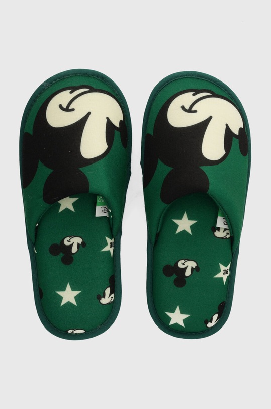 Detské papuče United Colors of Benetton zelená 8G5M0D00W.G.SEASONAL