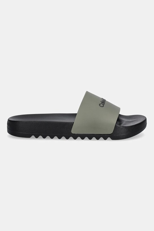 Calvin Klein papuci CHUNCKY POOL SLIDE R HM0HM01063 verde AW25