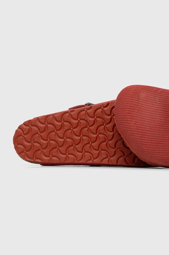 Παντόφλες σουέτ Birkenstock Boston Corduroy κόκκινο 1025645