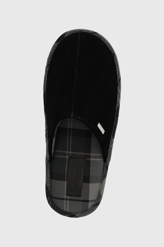 Barbour kapcie zamszowe Foley czarny MSL0013BK11
