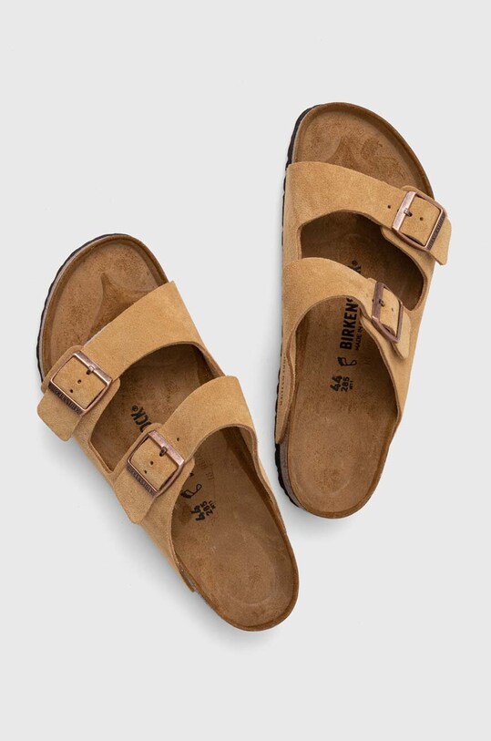 Obuv Semišové šľapky Birkenstock 1026190 béžová