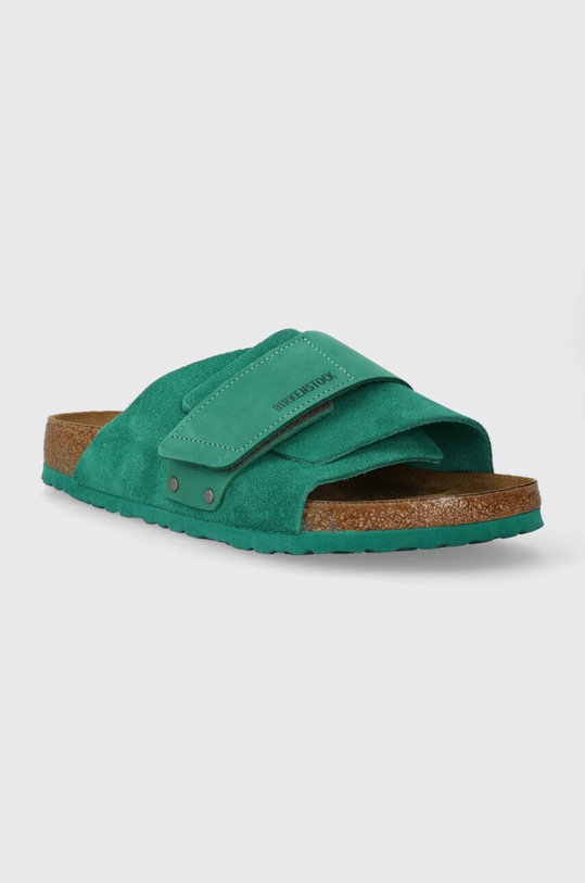 Semišové pantofle Birkenstock 1025675 zelená AW23
