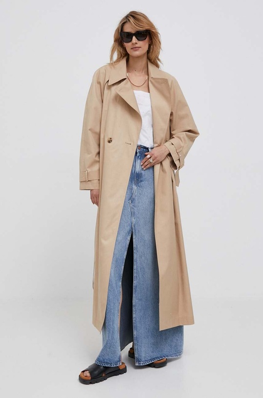 Kabát Calvin Klein K20K205498 hnedá AW23